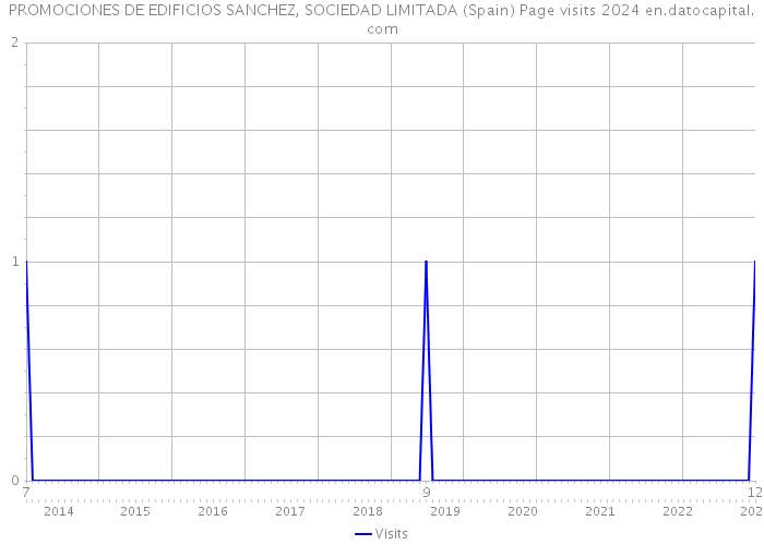 PROMOCIONES DE EDIFICIOS SANCHEZ, SOCIEDAD LIMITADA (Spain) Page visits 2024 