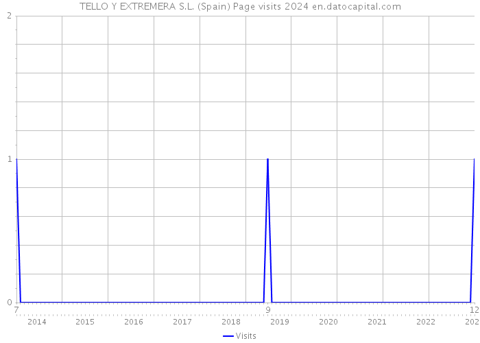 TELLO Y EXTREMERA S.L. (Spain) Page visits 2024 