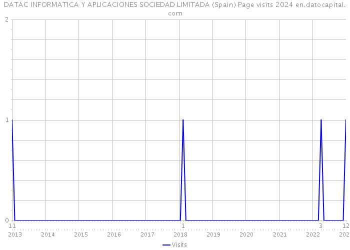 DATAC INFORMATICA Y APLICACIONES SOCIEDAD LIMITADA (Spain) Page visits 2024 