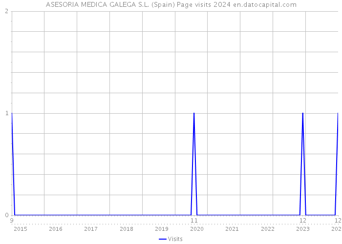 ASESORIA MEDICA GALEGA S.L. (Spain) Page visits 2024 