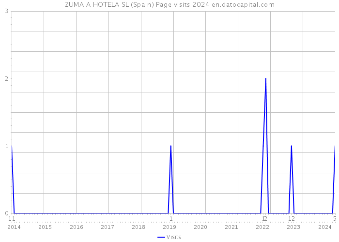 ZUMAIA HOTELA SL (Spain) Page visits 2024 