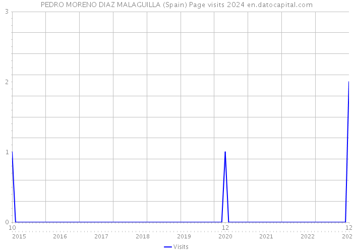 PEDRO MORENO DIAZ MALAGUILLA (Spain) Page visits 2024 