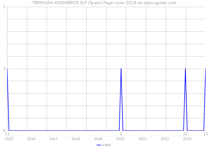 TERRASSA INGENIEROS SLP (Spain) Page visits 2024 