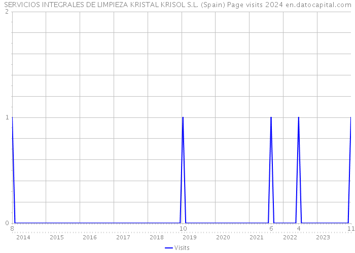 SERVICIOS INTEGRALES DE LIMPIEZA KRISTAL KRISOL S.L. (Spain) Page visits 2024 