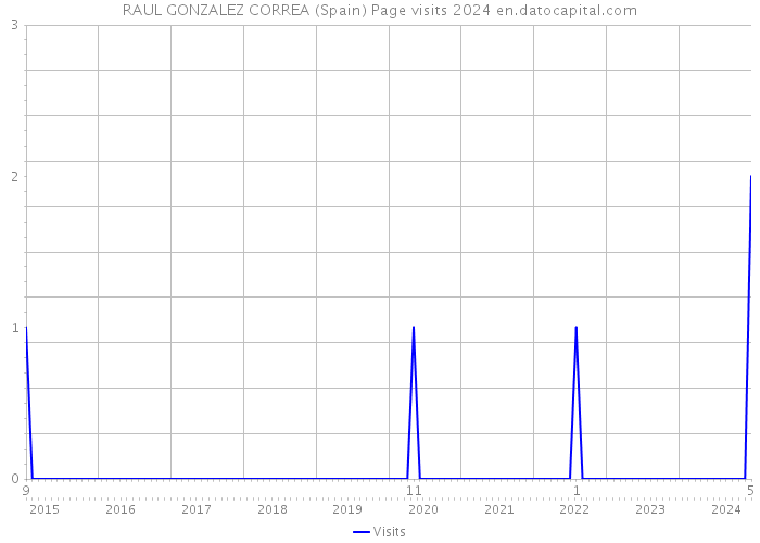 RAUL GONZALEZ CORREA (Spain) Page visits 2024 