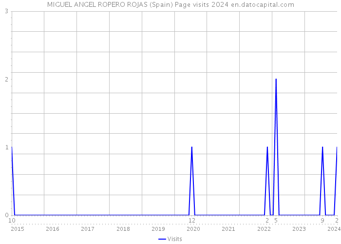MIGUEL ANGEL ROPERO ROJAS (Spain) Page visits 2024 