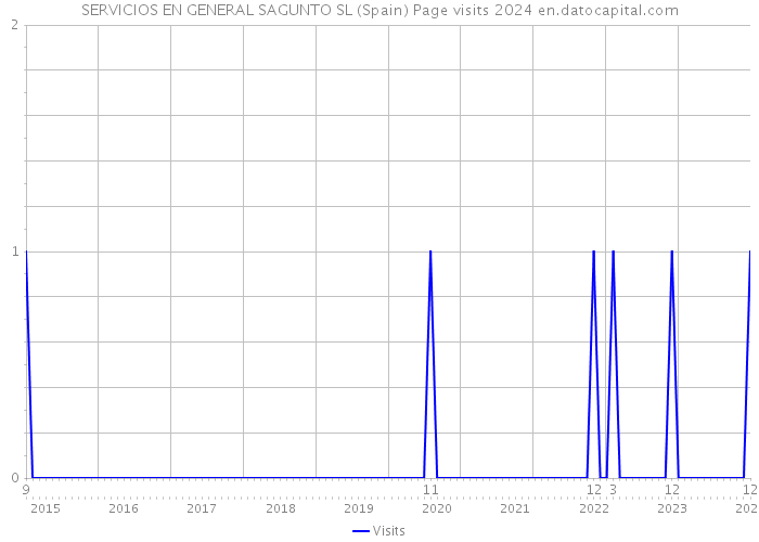 SERVICIOS EN GENERAL SAGUNTO SL (Spain) Page visits 2024 