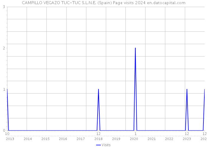 CAMPILLO VEGAZO TUC-TUC S.L.N.E. (Spain) Page visits 2024 