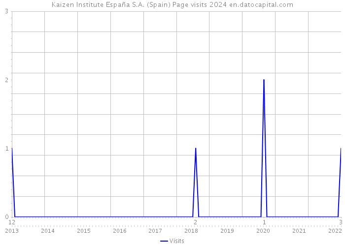 Kaizen Institute España S.A. (Spain) Page visits 2024 