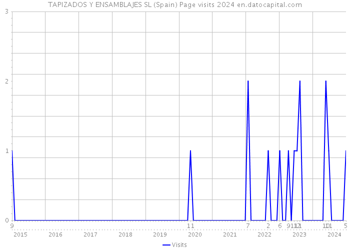 TAPIZADOS Y ENSAMBLAJES SL (Spain) Page visits 2024 