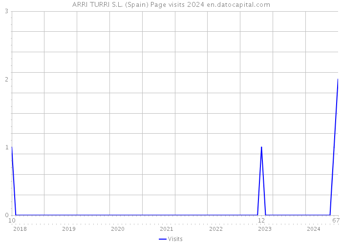 ARRI TURRI S.L. (Spain) Page visits 2024 