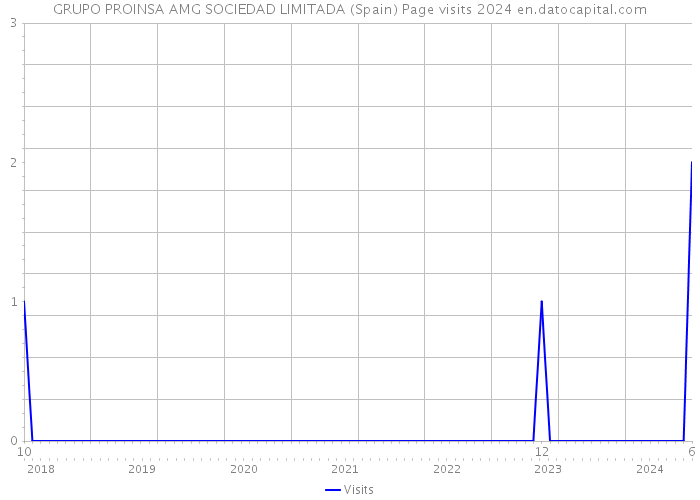GRUPO PROINSA AMG SOCIEDAD LIMITADA (Spain) Page visits 2024 