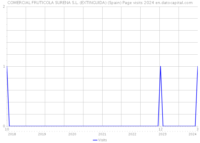 COMERCIAL FRUTICOLA SURENA S.L. (EXTINGUIDA) (Spain) Page visits 2024 