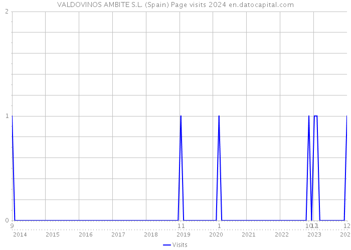 VALDOVINOS AMBITE S.L. (Spain) Page visits 2024 