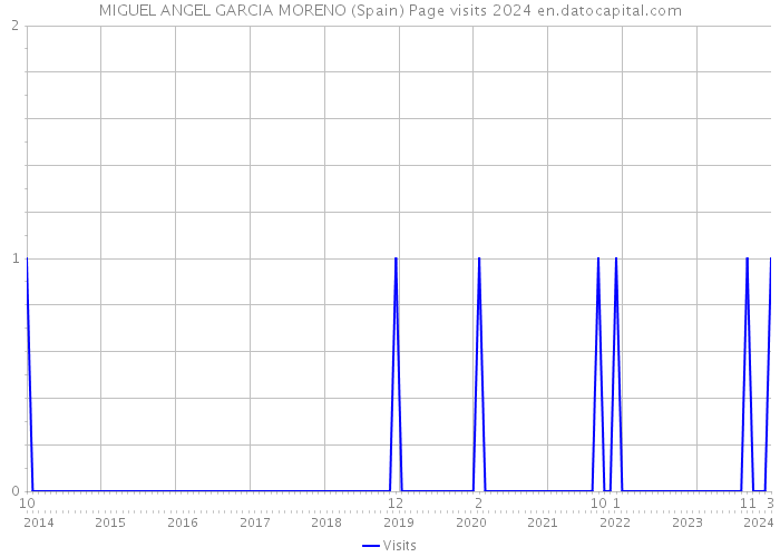 MIGUEL ANGEL GARCIA MORENO (Spain) Page visits 2024 