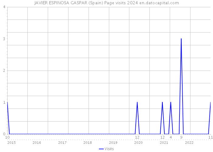 JAVIER ESPINOSA GASPAR (Spain) Page visits 2024 