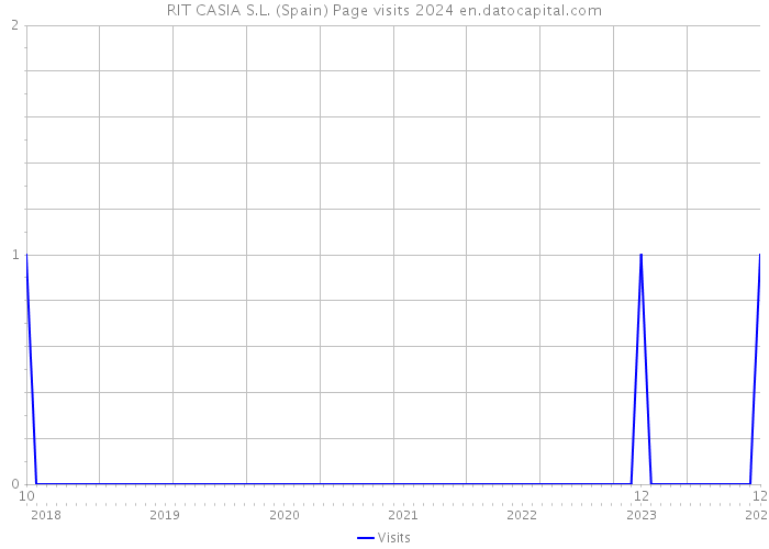 RIT CASIA S.L. (Spain) Page visits 2024 