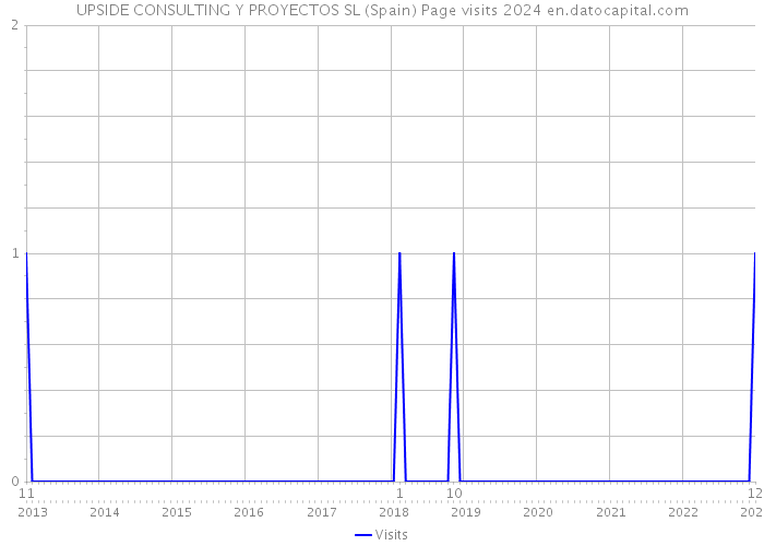 UPSIDE CONSULTING Y PROYECTOS SL (Spain) Page visits 2024 