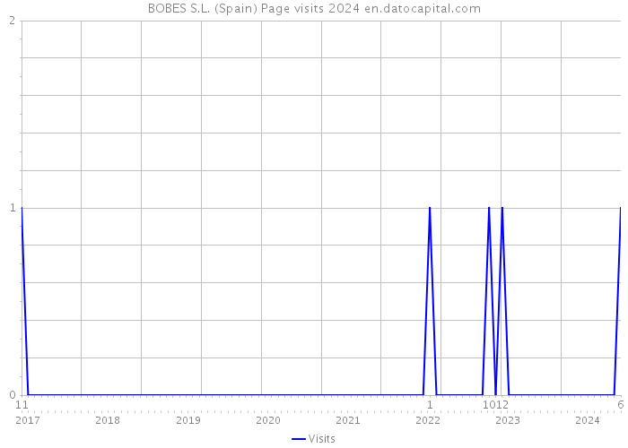 BOBES S.L. (Spain) Page visits 2024 