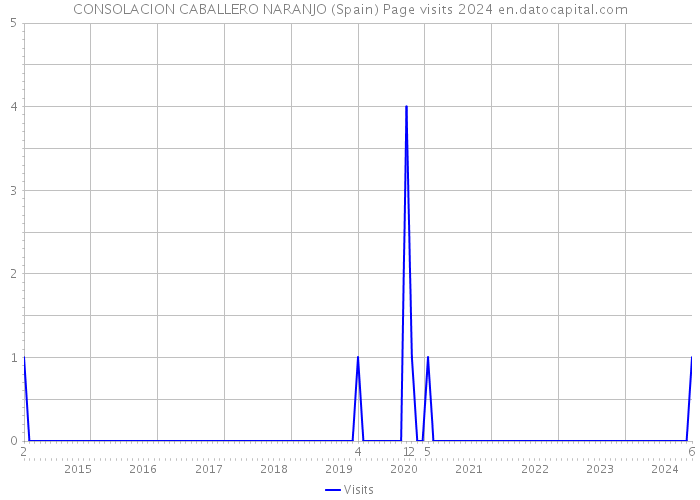 CONSOLACION CABALLERO NARANJO (Spain) Page visits 2024 