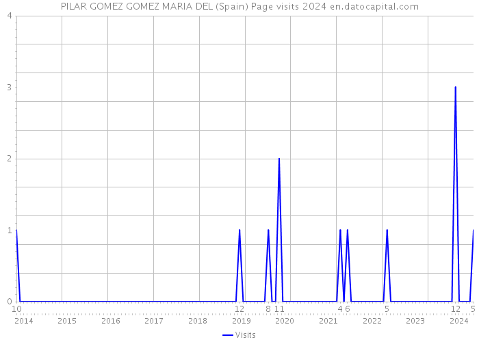 PILAR GOMEZ GOMEZ MARIA DEL (Spain) Page visits 2024 
