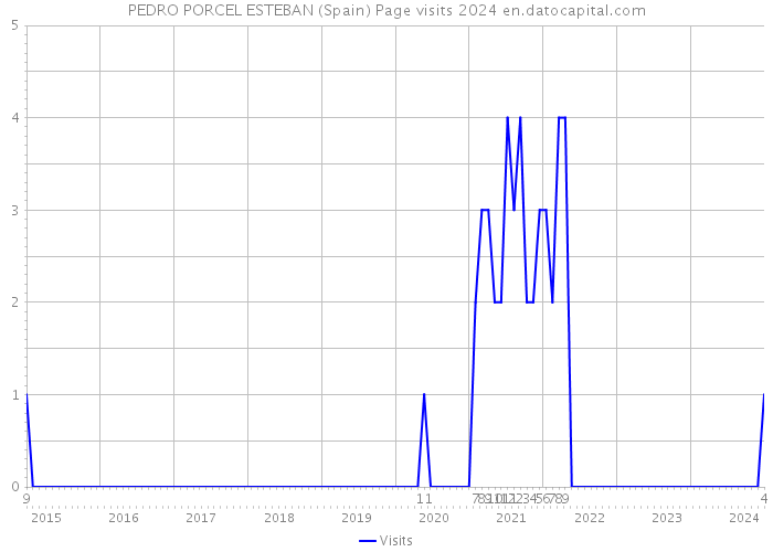 PEDRO PORCEL ESTEBAN (Spain) Page visits 2024 