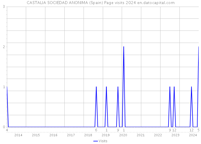 CASTALIA SOCIEDAD ANONIMA (Spain) Page visits 2024 