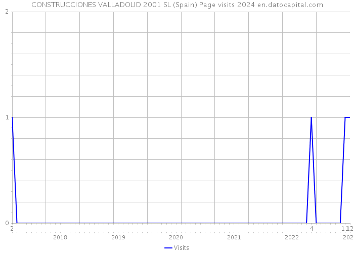 CONSTRUCCIONES VALLADOLID 2001 SL (Spain) Page visits 2024 