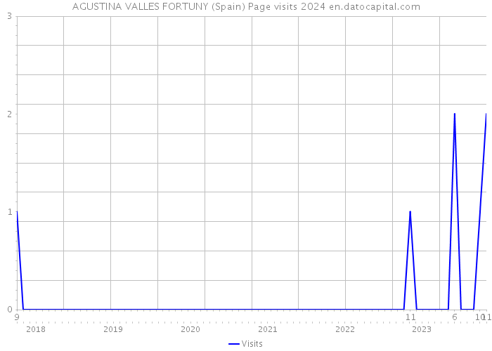 AGUSTINA VALLES FORTUNY (Spain) Page visits 2024 
