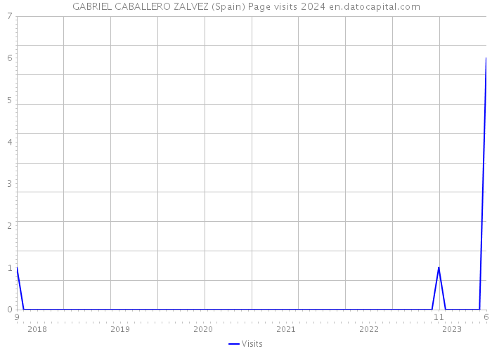 GABRIEL CABALLERO ZALVEZ (Spain) Page visits 2024 