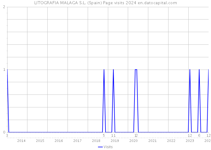 LITOGRAFIA MALAGA S.L. (Spain) Page visits 2024 