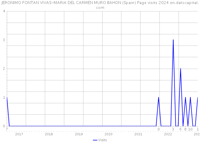 JERONIMO FONTAN VIVAS-MARIA DEL CARMEN MURO BAHON (Spain) Page visits 2024 
