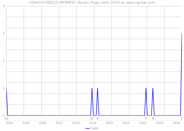 IGNACIO RIESGO MORENO (Spain) Page visits 2024 