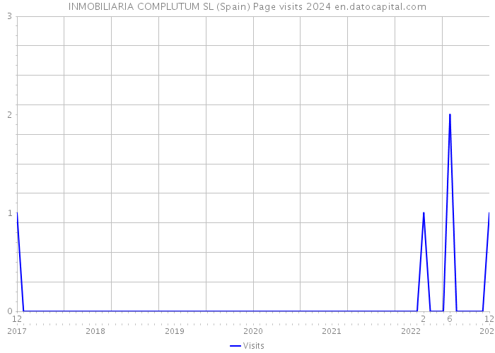INMOBILIARIA COMPLUTUM SL (Spain) Page visits 2024 