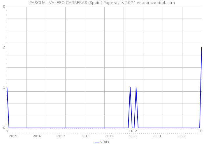 PASCUAL VALERO CARRERAS (Spain) Page visits 2024 