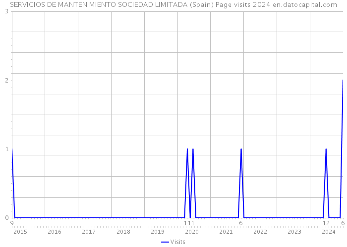 SERVICIOS DE MANTENIMIENTO SOCIEDAD LIMITADA (Spain) Page visits 2024 