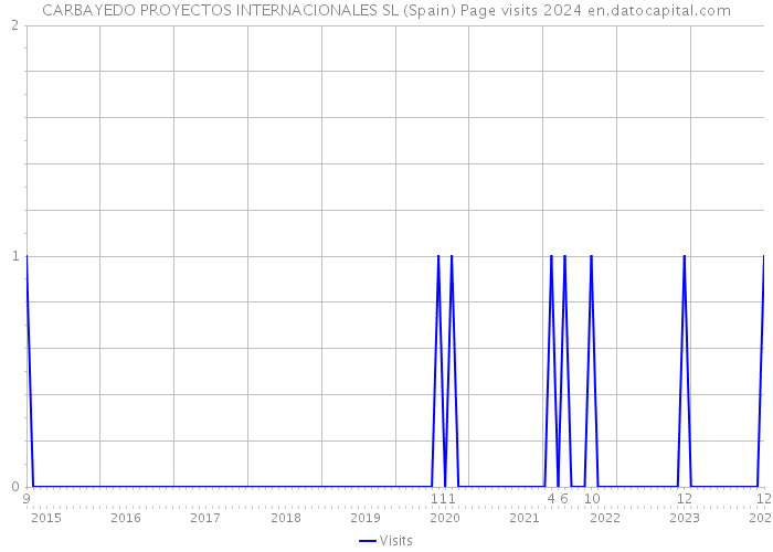 CARBAYEDO PROYECTOS INTERNACIONALES SL (Spain) Page visits 2024 