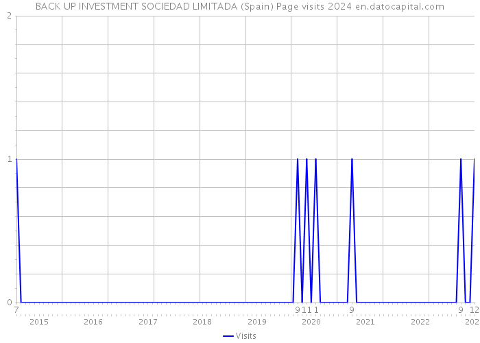 BACK UP INVESTMENT SOCIEDAD LIMITADA (Spain) Page visits 2024 