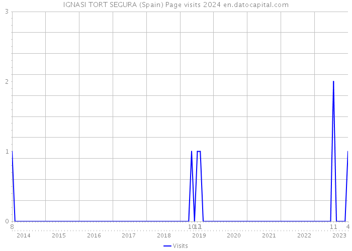 IGNASI TORT SEGURA (Spain) Page visits 2024 