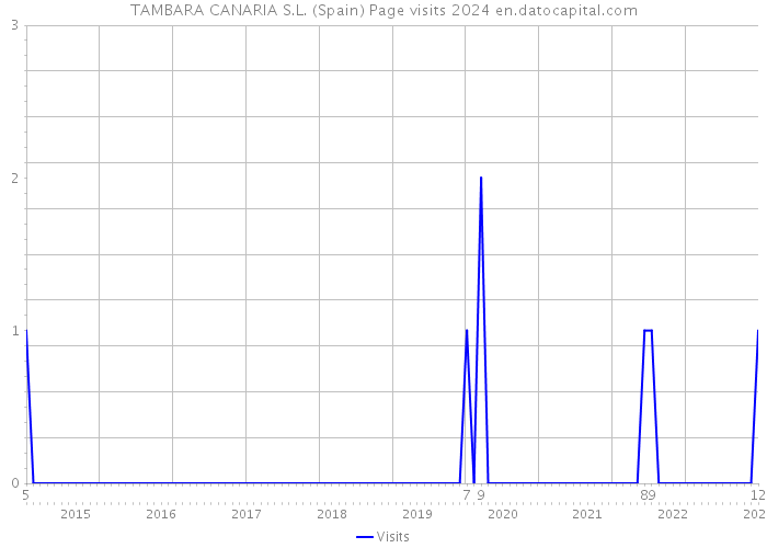 TAMBARA CANARIA S.L. (Spain) Page visits 2024 