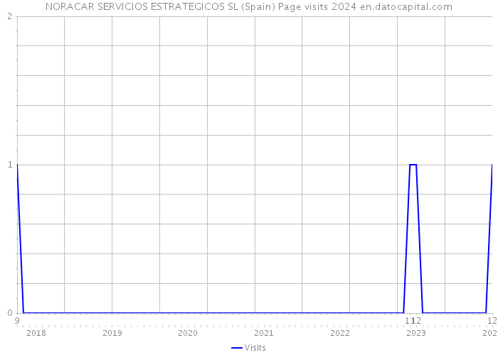 NORACAR SERVICIOS ESTRATEGICOS SL (Spain) Page visits 2024 