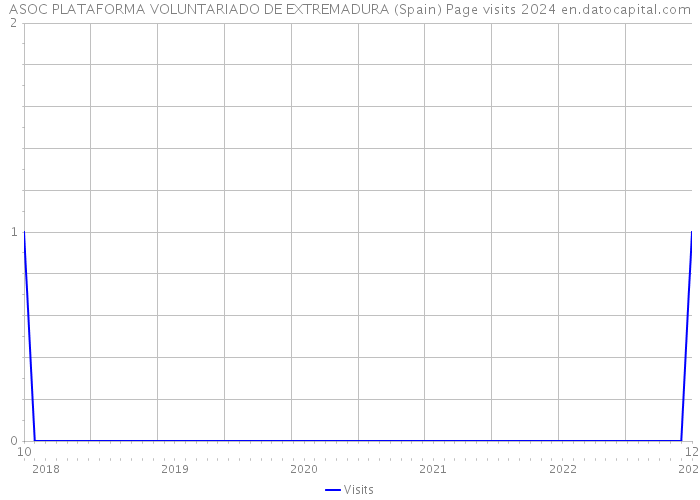 ASOC PLATAFORMA VOLUNTARIADO DE EXTREMADURA (Spain) Page visits 2024 
