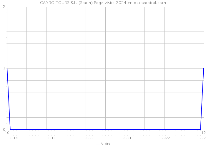 CAYRO TOURS S.L. (Spain) Page visits 2024 