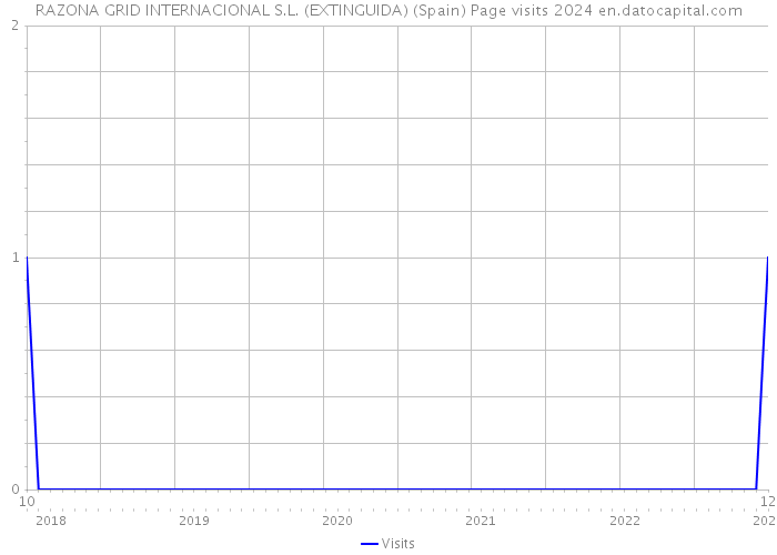 RAZONA GRID INTERNACIONAL S.L. (EXTINGUIDA) (Spain) Page visits 2024 