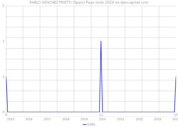 PABLO SÁNCHEZ PRIETO (Spain) Page visits 2024 