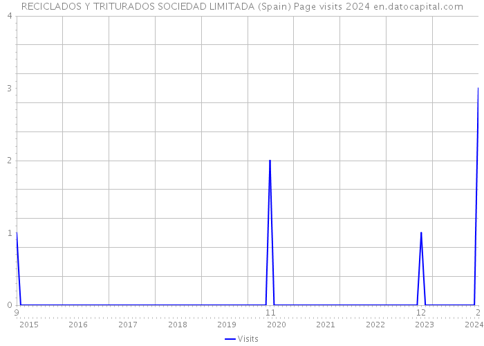 RECICLADOS Y TRITURADOS SOCIEDAD LIMITADA (Spain) Page visits 2024 