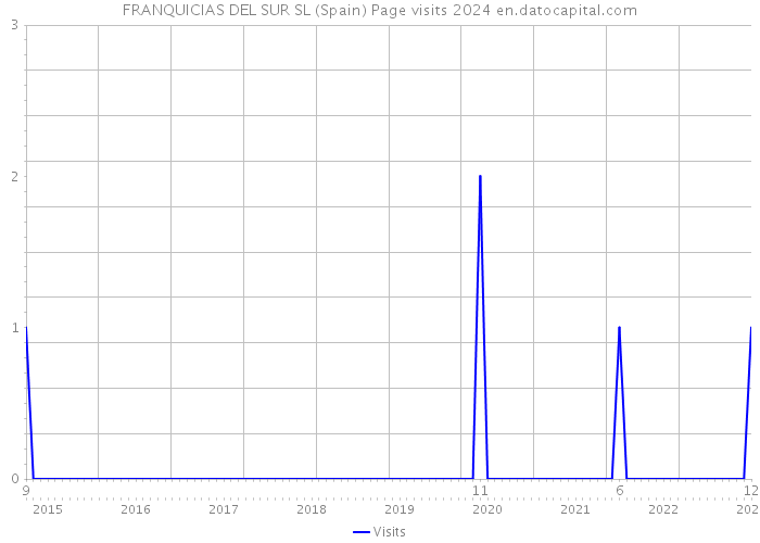 FRANQUICIAS DEL SUR SL (Spain) Page visits 2024 