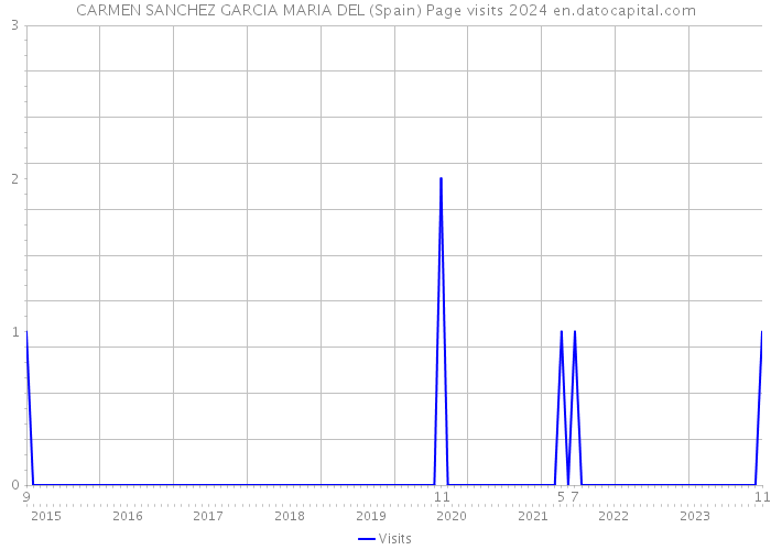CARMEN SANCHEZ GARCIA MARIA DEL (Spain) Page visits 2024 
