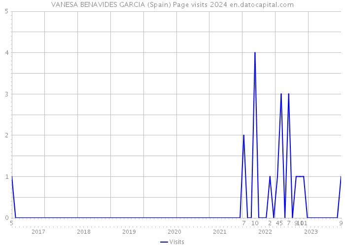 VANESA BENAVIDES GARCIA (Spain) Page visits 2024 