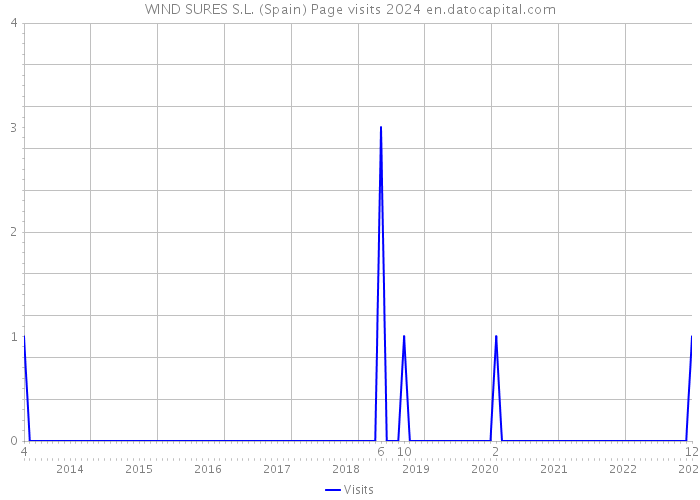 WIND SURES S.L. (Spain) Page visits 2024 